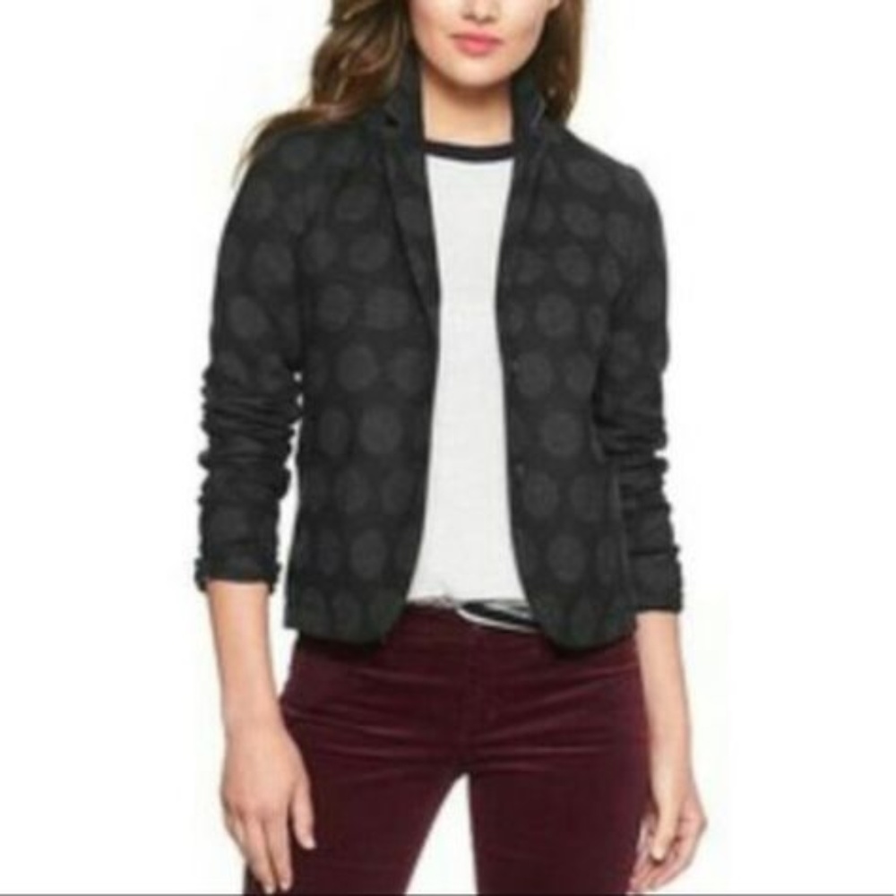 GAP Blazer 4 Academy Black Gray Polka Dot